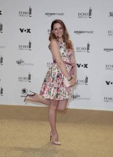 Marla Blumenblatt bei Verleihung Deutscher Musikpreis ECHO 2018 in Messe Berlin.