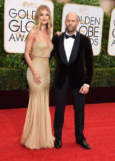 Rosie Huntington-Whiteley and Jason Statham arriving at the 73rd Golden Globe Awards in Beverly Hills, California - Jan 10, 2016 - Golden Globe Awards 2016, Beverly Hills California United States Beverly Hilton Hotel  Copyright: xTammiexArroyox h_00221552