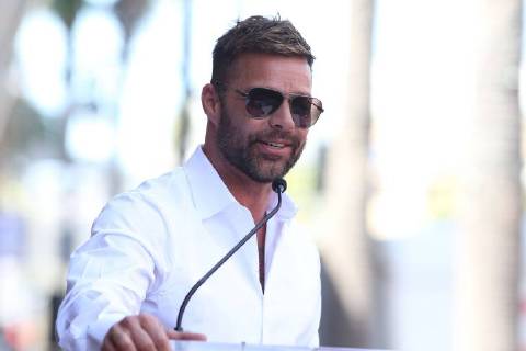 April 16, 2018 - Hollywood, CA, U.S. - 16 April 2018 - Hollywood, California - Ricky Martin. Eva Longoria Honored With Star on The Hollywood Walk Of Fame. Photo Credit: AdMedia Hollywood U.S. - ZUMAa123 20180416_zaa_a123_573 Copyright: xF.xSadoux