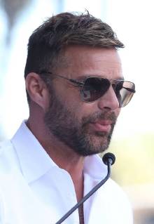 April 16, 2018 - Hollywood, CA, U.S. - 16 April 2018 - Hollywood, California - Ricky Martin. Eva Longoria Honored With Star on The Hollywood Walk Of Fame. Photo Credit: AdMedia Hollywood U.S. - ZUMAa123 20180416_zaa_a123_559 Copyright: xF.xSadoux