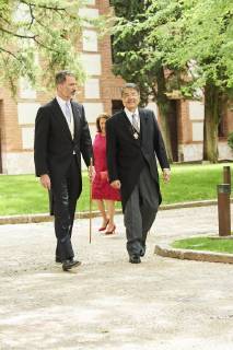 April 23, 2018 - Alcala De Henares, Madrid, Spain - King Felipe VI of Spain, Queen Letizia of Spain attended Cervantes Award to Sergio Ramirez at the Alcala de Henares University on April 23, 2018 in Alcala de Henares, Spain Alcala De Henares Spain  - ZUMAg15_ 20180423_zaf_g15_525 Copyright: xJackxAbuinx
