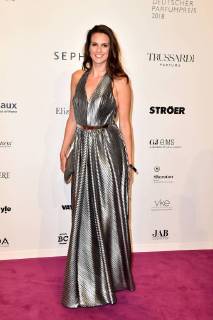 Katrin Wrobel bei der Ankunft zur Verleihung Deutscher Parfumpreis - Duftstars 2018 am 25.04.2018 in Berlin Deutscher Parfumpreis Duftstars 2018 in Berlin