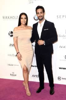 Lamiya Slimani und Sami Slimani bei der 26. Verleihung des Deutschen Parfumpreises Duftstars 2018 im Flughafen Tempelhof. Berlin, 25.04.2018