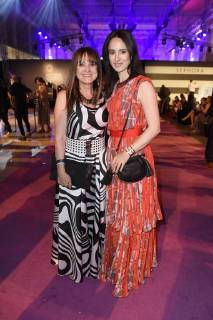 Stephanie Stumph mit Mutter Christine Stumph auf der Aftershow Party nach der 26. Verleihung des Deutschen Parfumpreises Duftstars 2018 im Flughafen Tempelhof. Berlin, 25.04.2018