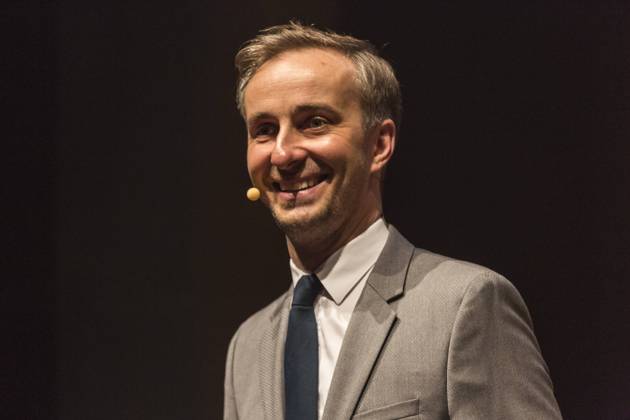 Jan Böhmermann (Moderator) beim Deutschen Digital Award 2018 des Bundesverbands der Digital Wirtschaft (BVDW) am 26.04.2018 in Berlin