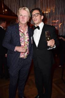 Detlev Buck und Oskar Roehler bei der Deutscher Filmpreis 2018 Aftershowparty am 27.04.2018 in Berlin Deutscher Filmpreis 2018 in Berlin - Party Aftershow