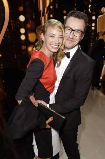 Jytte-Merle Böhrnsen und Tobias Wiemann bei der Verleihung des Deutschen Filmpreises 2018 in der Messe Berlin. Berlin, 27.04.2018