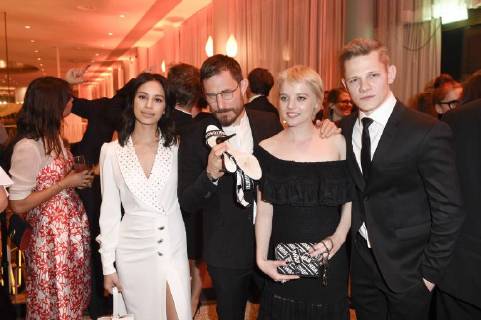 Gizem Emre, Clemens Schick, Jella Haase und Max von der Groeben bei der Aftershow Party des Deutschen Filmpreises 2018 im Palais am Funkturm. Berlin, 27.04.2018