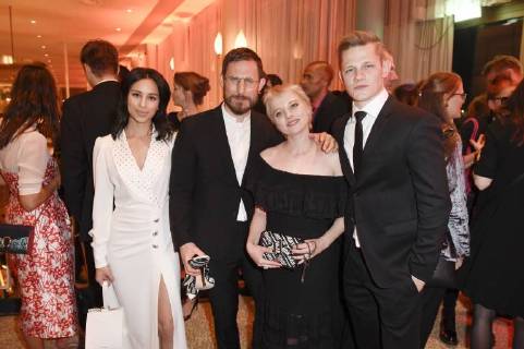 Gizem Emre, Clemens Schick, Jella Haase und Max von der Groeben bei der Aftershow Party des Deutschen Filmpreises 2018 im Palais am Funkturm. Berlin, 27.04.2018