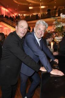 Herbert Knaup und Dominic Raacke bei der Aftershow Party des Deutschen Filmpreises 2018 im Palais am Funkturm. Berlin, 27.04.2018