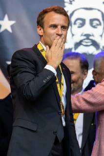 Verleihung des internationalen Karlspreises zu Aachen, 10.05.2018 Der Französische Präsident Emmanuel Macron bei der Verleihung des internationalen Karlspreises zu Aachen am 10.05.2018, , Aacgeb NRW Deutschland