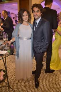 Oliver Wnuk mit seiner Schwester Samantha Wnuk Get Together Party zur Preisverleihung und Ehrung des 15. Felix Burda Award im Hotel Adlon Kempinski in Berlin am 13.05.2018