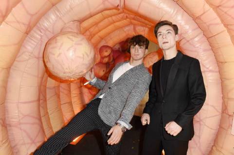 Roman Lochmann und Heiko Lochmann (Die Lochis) bei der Verleihung des Felix Burda Award 2018 im Hotel Adlon Kempinski. Berlin, 13.05.2018