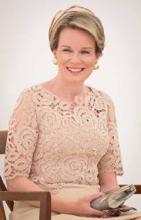 Queen Mathilde of Belgium pictured during the award ceremony for the laureates of the Queen Elisabeth Competition for Voice 2018, at the Queen Elisabeth Music Chapel (Chapelle Musicale Reine Elisabeth - Muziekkapel Koningin Elisabeth), in Waterloo, Tuesday 15 May 2018.  BENOITxDOPPAGNE 05346578