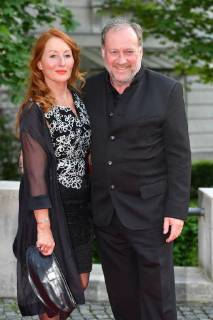 Harold FALTERMEYER (Komponist),Birgit WOLFF: Roter Teppich,Red Carpet,Bayerischer Fernsehpreis 2018 am 18.05.2018.
