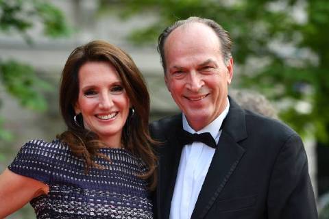 Herbert KNAUP (Schauspieler) mit Ehefrau Christiane, Roter Teppich,Red Carpet,Bayerischer Fernsehpreis 2018 am 18.05.2018.