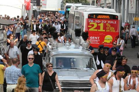 - GENT, BELGIUM: Illustration picture taken during the opening of the 172nd edition of the Gentse Feesten city festival, in Gent, Friday 17 July 2015. NICOLASxMAETERLINCK x82962218x