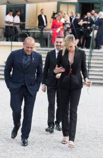Wien 31.05.2018, Tiergarten Schoenbrunn, Wien, AUT, Life Ball, Crystal of Hope Preisverleihung, im Bild Gery Keszler und Charlize Theron during the award ceremony of the Crystal of Hope prize in the context of the Life Ball at the Tiergarten Schoenbrunn in Wien, Austria on 2018 05 31.
