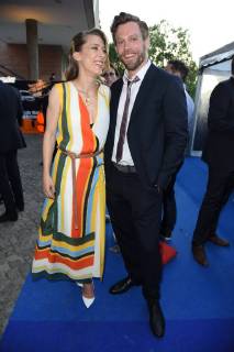 Ken Duken mit Ehefrau Marisa Leonie Bach beim Produzentenfest (Produzentenallianz Sommerfest) im Haus der Kulturen Schwangere Auster in Berlin am 07.06.2018