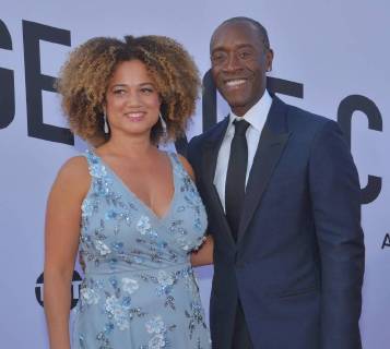 Actor Don Cheadle and his longtime partner Bridgid Coulter arrive for American Film Institute s 46th annual Life Achievement Award tribute gala to actor George Clooney at the Dolby Theatre in the Hollywood section of Los Angeles on June 7, 2018.  LAP2018060769 JIMxRUYMEN