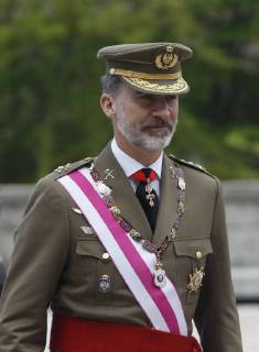 THE KING FELIPE PRESIDES THE CELEBRATION OF THE CHAPTER OF THE REAL AND MILITARY ORDER OF SAN HERMENEGILDO FELIPE OF BORBON AND GREECE 12 06 2018 June 12 2018 King Felipe attends the celebration of the Military Order of San Hermenegildo in the Monastery of El Escorial in Madrid 888 Cordon Press  EuropaxPress El Rey Felipe preside la celebracion del Capitulo de la Real y M