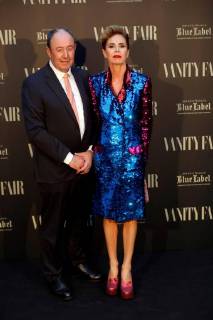 Spanish fashion designer Agatha Ruiz de la Prada (R) and Luis Miguel Rodríguez pose upon arrival to the 3rd Vanity Fair international journalism award ceremony in Madrid, Spain, 12 June 2018. Vanity Fair international journalism award !ACHTUNG: NUR REDAKTIONELLE NUTZUNG!  Copyright: xJuanJoxMartinx GRAF9008 20180612-636644443245194400