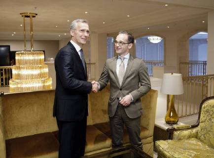 News Themen der Woche KW24 News Bilder des Tages Bundesaussenminister Heiko Maas, SPD, trifft Nato Generalsekretaer Jens Stoltenberg in Berlin. 14.06.2018, Berlin Deutschland
