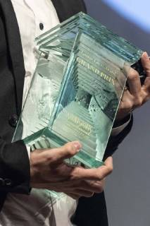 Singaporean director Yee Wei Chai receives the Grand Prix (George Lucas Award) for his film Benjamin s Last Day At Katong Swimming Complex during the Short Shorts Film Festival & Asia 2018 (SSFF) Award Ceremony at Jingu Kaikan on June 17, 2018, Tokyo, Japan. SSFF is one of Asia s largest short film festivals held in Tokyo from June 4 to 24.  (gxta_SSFFawrd003)