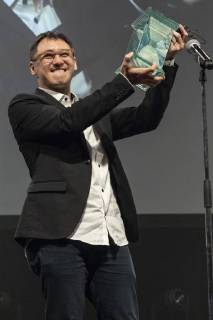Singaporean director Yee Wei Chai receives the Grand Prix (George Lucas Award) for his film Benjamin s Last Day At Katong Swimming Complex during the Short Shorts Film Festival & Asia 2018 (SSFF) Award Ceremony at Jingu Kaikan on June 17, 2018, Tokyo, Japan. SSFF is one of Asia s largest short film festivals held in Tokyo from June 4 to 24.  (gxta_SSFFawrd004)