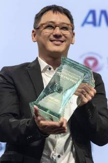 Singaporean director Yee Wei Chai receives the Grand Prix (George Lucas Award) for his film Benjamin s Last Day At Katong Swimming Complex during the Short Shorts Film Festival & Asia 2018 (SSFF) Award Ceremony at Jingu Kaikan on June 17, 2018, Tokyo, Japan. SSFF is one of Asia s largest short film festivals held in Tokyo from June 4 to 24.  (gxta_SSFFawrd007)