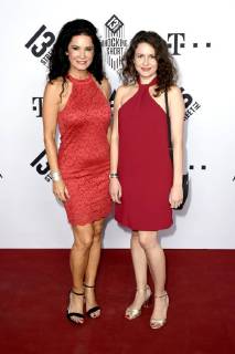 Mariella Ahrens und Laura Rauch bei der 19. Verleihung des 13th Street Shocking Short Award 2018 auf dem 36. Filmfest München 2018 in der Alten Akademie. München, 04.07.2018