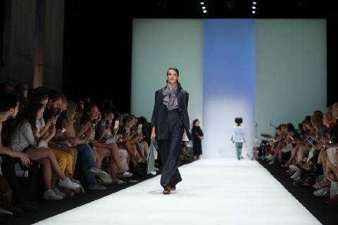 Berlin: Fashion Awards by ACTE Berlin: The photo shows models on the catwalk with the collection spring summer 2019 of the designer Julia Velazquez Berlin Berlin-Mitte Germany  SimonexKuhlmey