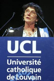 , LOUVAIN-LA-NEUVE, BELGIUM : Isabelle Autissier is was awarded as Doctor Honoris Causa from the univercity of Louvain-la-Neuve (UCL), Friday 02 February 2007. FRANCOISxWALSCHAERTS  x6025730x