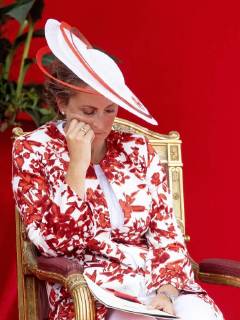 Entertainment Themen der Woche KW29 21-07-2018 Parade Belgium royal family during the traditional military parade in front of the Royal Palace on Belgian national day in Brussels. Princess Claire  Copyright: xPPE WERFx