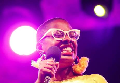 Entertainment Bilder des Tages Cecile McLorin Salvant performs during the 53rd San Sebastian Jazz Festival, in San Sebastian, Basque Country, Spain, 27 July 2018. San Sebastian Jazz Festival !ACHTUNG: NUR REDAKTIONELLE NUTZUNG!  Copyright: xJavierxEtxezarretax PVA10 20180728-636683399998818527