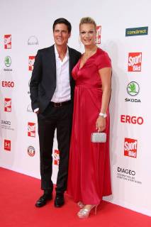 Maria Hoefl-Riesch und Ehemann Marcus Hoefl bei der Verleihung vom Sport Bild Award am 27.08.2018 in Hamburg Sportbild Award 2018 Verleihung in Hamburg