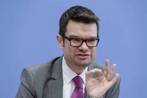 30.08.2018, Berlin, Deutschland - Pressekonferenz zum Thema: Vorstellung des Digitalmonitors 2018 der FDP-Fraktion. Foto: Marco Buschmann, 1. Parlamentarischer Geschaeftsfuehrer der FDP-Bundestagsfraktion.