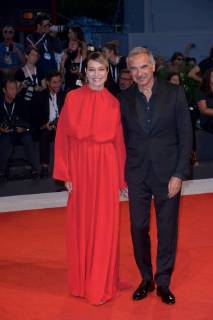 75th Venice Film Festival. Red Carpet film Premio Kineo . Pictured: Stefania Rocca, Carlo Capasa  Copyright: xSimonexComi Veneziax2018x xIPAx xVeneziax