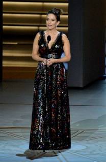 Tina Fey speaks onstage during the 70th annual Primetime Emmy Awards at the Microsoft Theater in downtown Los Angeles on September 17, 2018.  LAP201809171109 JIMxRUYMEN