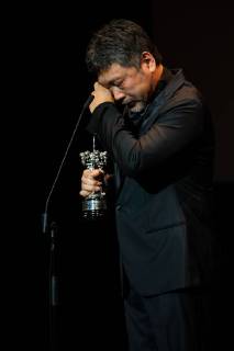 September 23, 2018 - San Sebastian, Spain - Japanese director Hirokazu Kore-Eda receives the Donostia Award in recognition of his prestigious film career during the 66th San Sebastian Film Festival, in the northern Spanish Basque city of San Sebastian on September 23, 2018. San Sebastian Spain  - ZUMAn230 20180923_zaa_n230_1071 Copyright: xManuelxRomanox