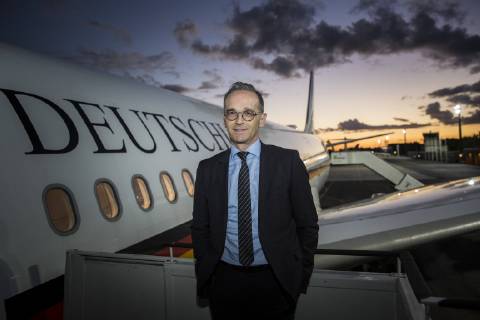 News Themen der Woche KW39 News Bilder des Tages Bundesaussenminister Heiko Maas, SPD, aufgenommen vor Abflug nach New York zur Generalversammlung der UN. Berlin, 24.09.2018. Berlin Germany