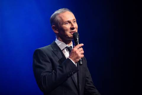 Singer Helmut Lotti aka Helmut Lotigiers pictured during a ceremony to award the Brussels Intergenerational Award to Belgian singer Helmut Lotti, Wednesday 26 September 2018 at the Brussels City Hall.  JAMESxARTHURxGEKIERE 05434348