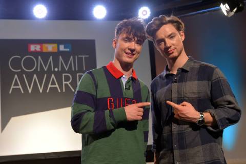 Entertainment Bilder der Woche KW39 Entertainment Bilder des Tages Die Lochis, Heiko und Roman Lochmann Verleihung des RTL Com.Mit Awards im RTL-Hauptstadtstudio in Berlin am 27.09.2018