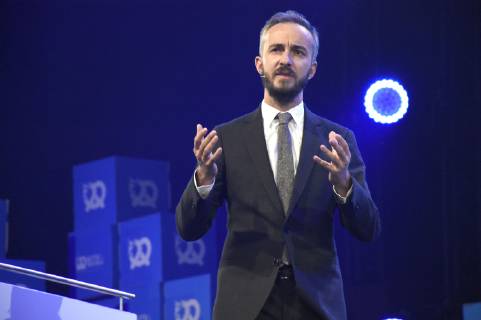 Jan Böhmermann beim 6. Bits & Pretzels Founders Festival 2018 im ICM. München, 30.09.2018