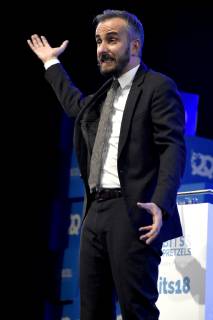 Jan Böhmermann beim 6. Bits & Pretzels Founders Festival 2018 im ICM. München, 30.09.2018