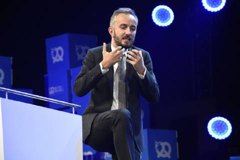 Jan Böhmermann beim 6. Bits & Pretzels Founders Festival 2018 im ICM. München, 30.09.2018