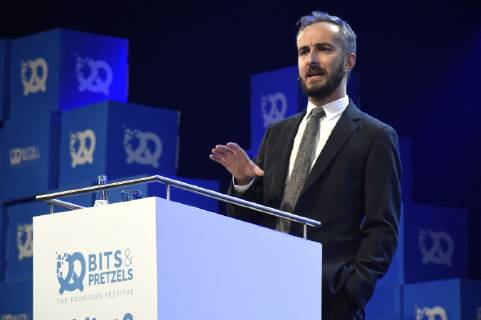 Jan Böhmermann beim 6. Bits & Pretzels Founders Festival 2018 im ICM. München, 30.09.2018
