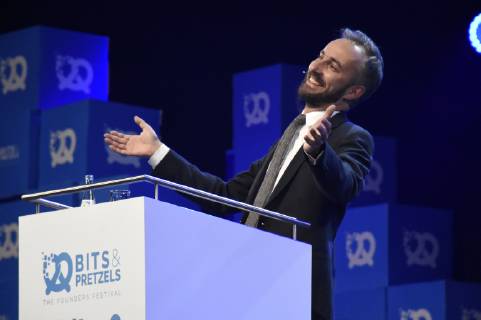 Jan Böhmermann beim 6. Bits & Pretzels Founders Festival 2018 im ICM. München, 30.09.2018