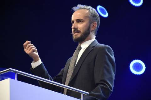 Jan Böhmermann beim 6. Bits & Pretzels Founders Festival 2018 im ICM. München, 30.09.2018