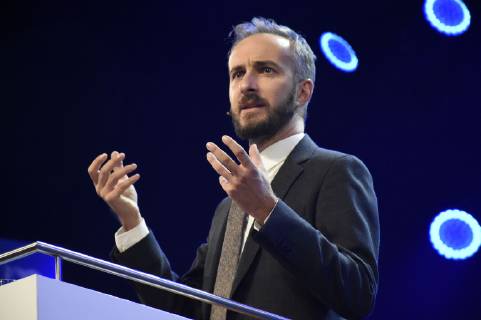 Jan Böhmermann beim 6. Bits & Pretzels Founders Festival 2018 im ICM. München, 30.09.2018
